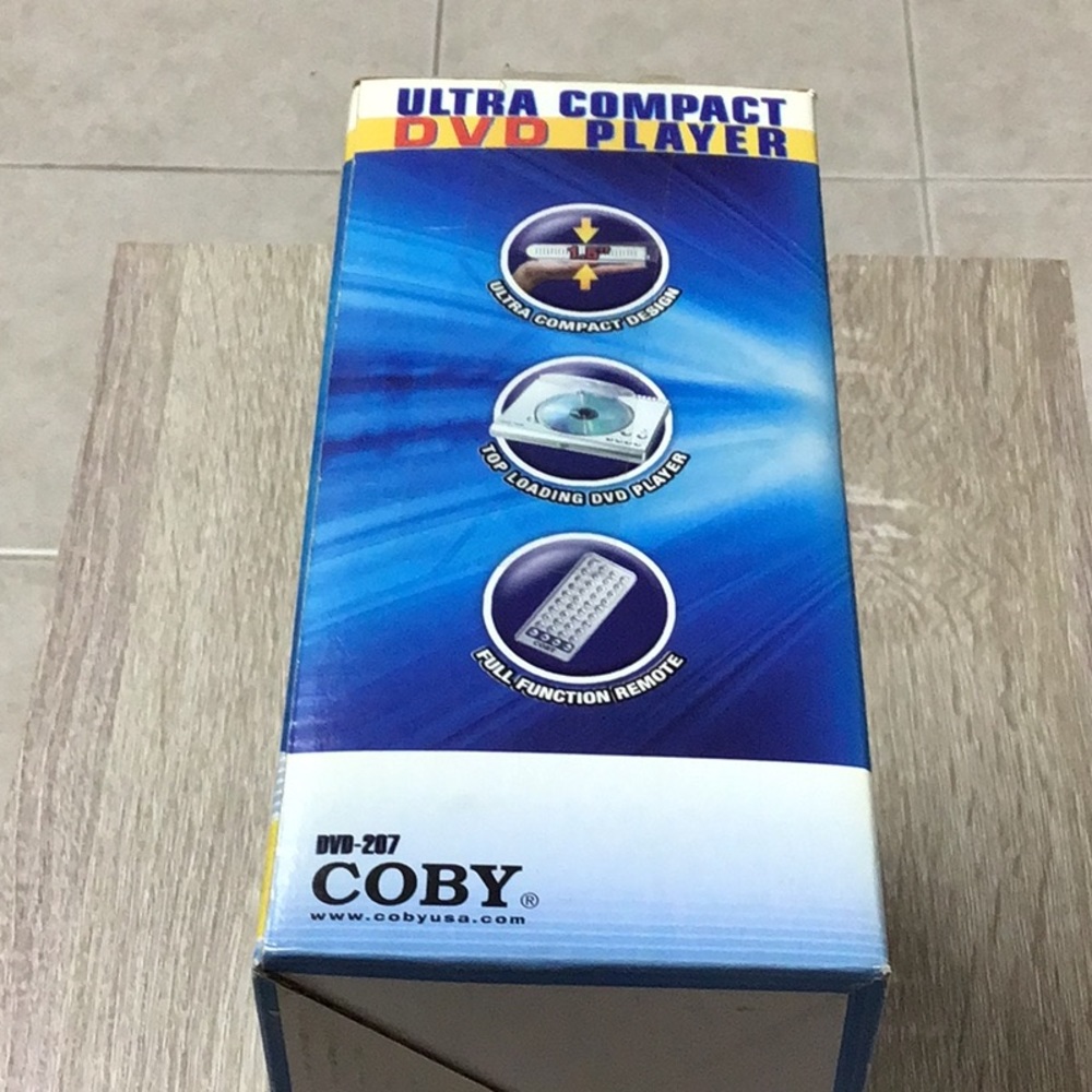 NEW COBY ULTRA COMPACT DVD PLAYER/CD/MP3PLAYER - Picture 5 of 14